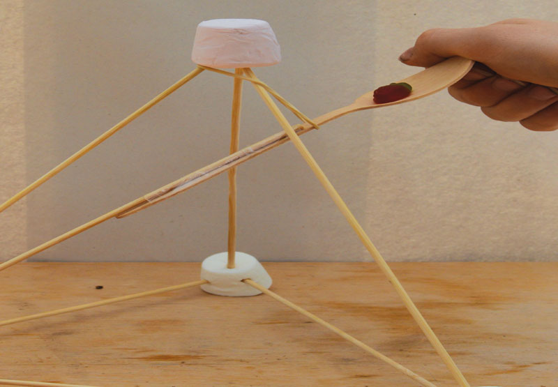 Science Learn Through Play: Make a Marshmallow Catapult
