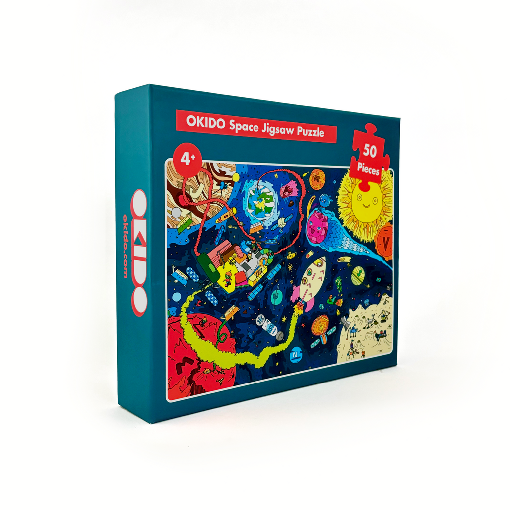 Puzzle Subacqueo OKIDO 50 Pezzi Per Bambini 4+ - Vita Marina, Delfini E Balene, Gioco Educativo E Divertente