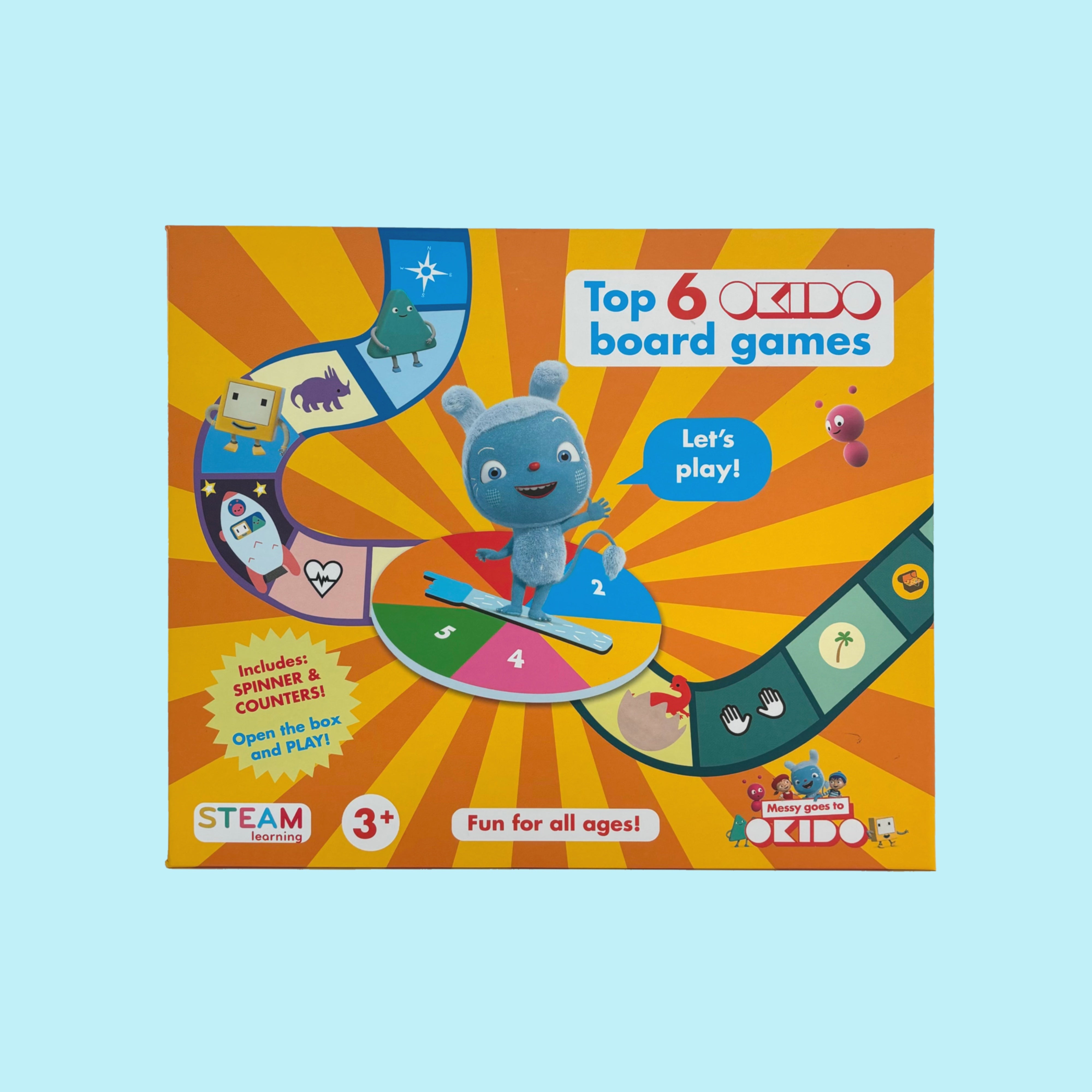 OKIDO Gioco Da Tavolo 6 In 1 - 6 Avventure Per Bambini In Un'unica Scatola