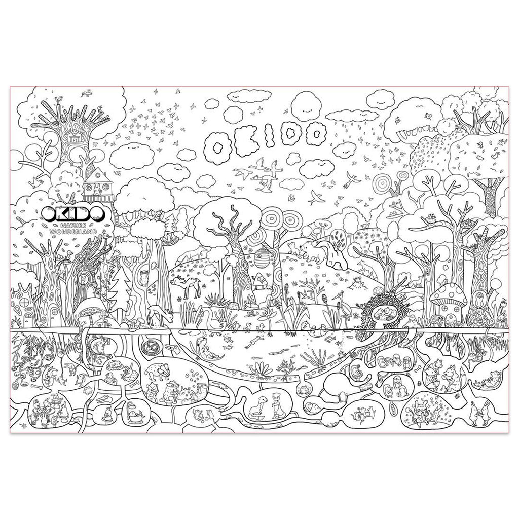 Nature Wonderland Giant Colouring Poster