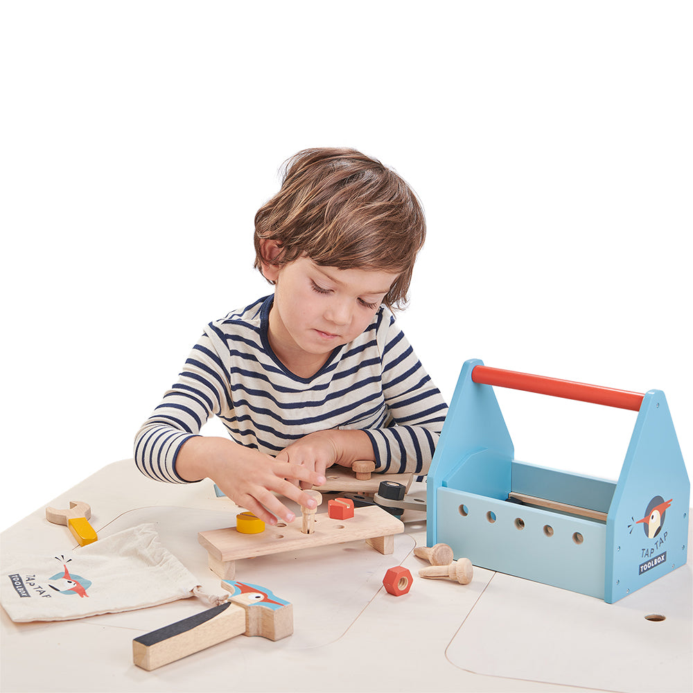 STEAM toys wooden tool box