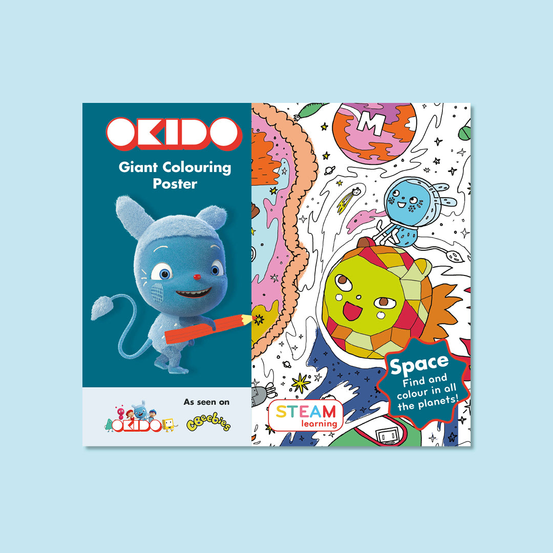 Outer-space Giant Colouring Poster – Okido